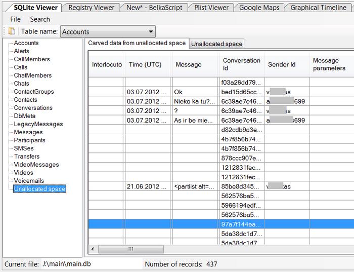 Bigdata Kriminal -SQLite Veritabanlarının Adli Analizi